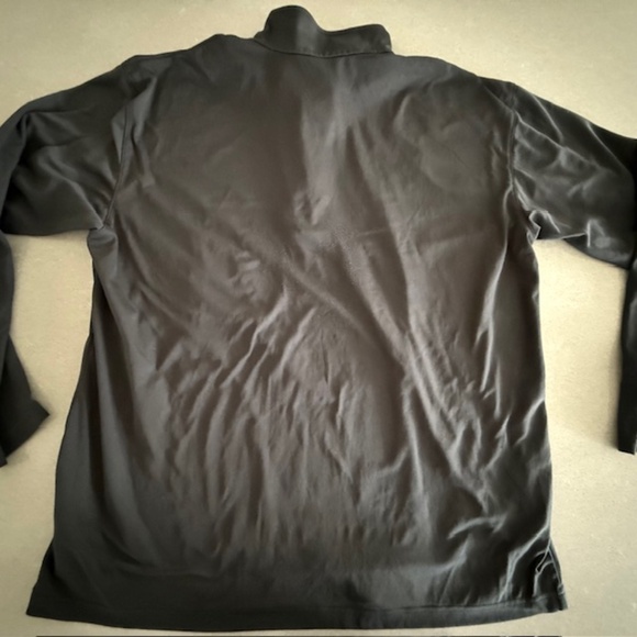 Spyder Men's Active Shirt 1/4  Zip Long Sleeve Performance Pullover Black XL - Picture 7 of 8